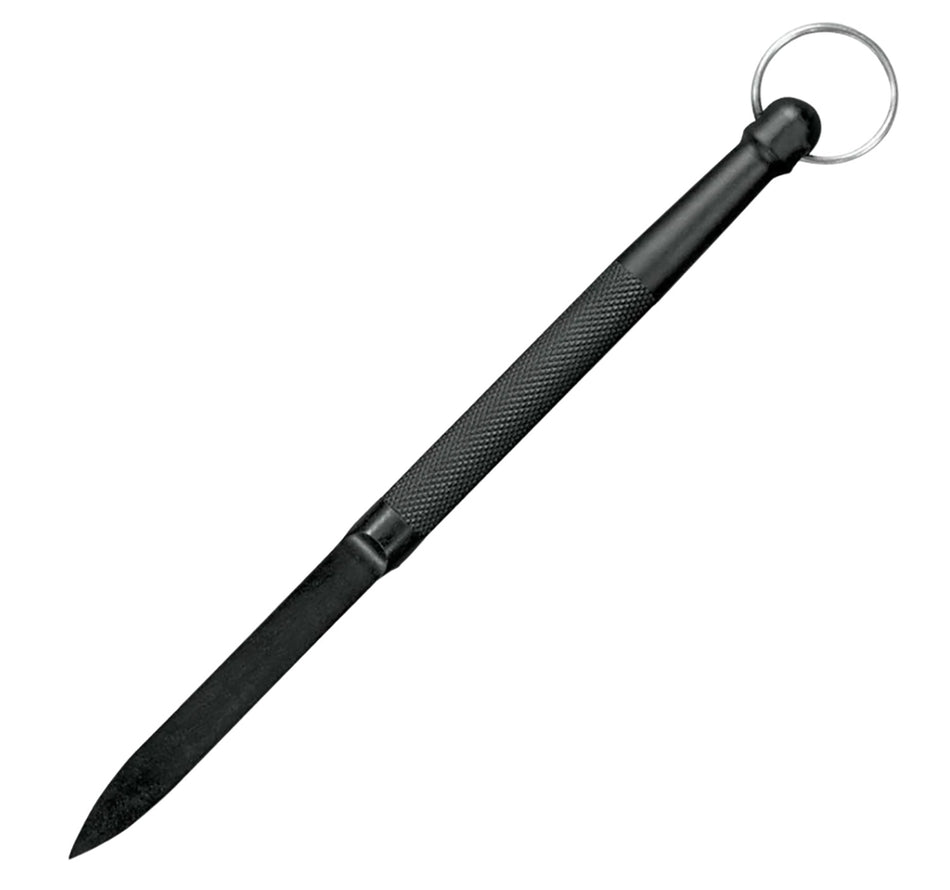 Cold Steel Delta Dart 3.38" Fixed Plain Defensive Spike Black Knurled Zy-Ex Handle Lanyard Ring