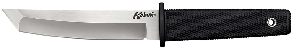Cold Steel Kobun 5.50" Fixed Tanto Plain AUS-8A Stainless Blade Black Checkered Kray-Ex Handle Includes Sheath