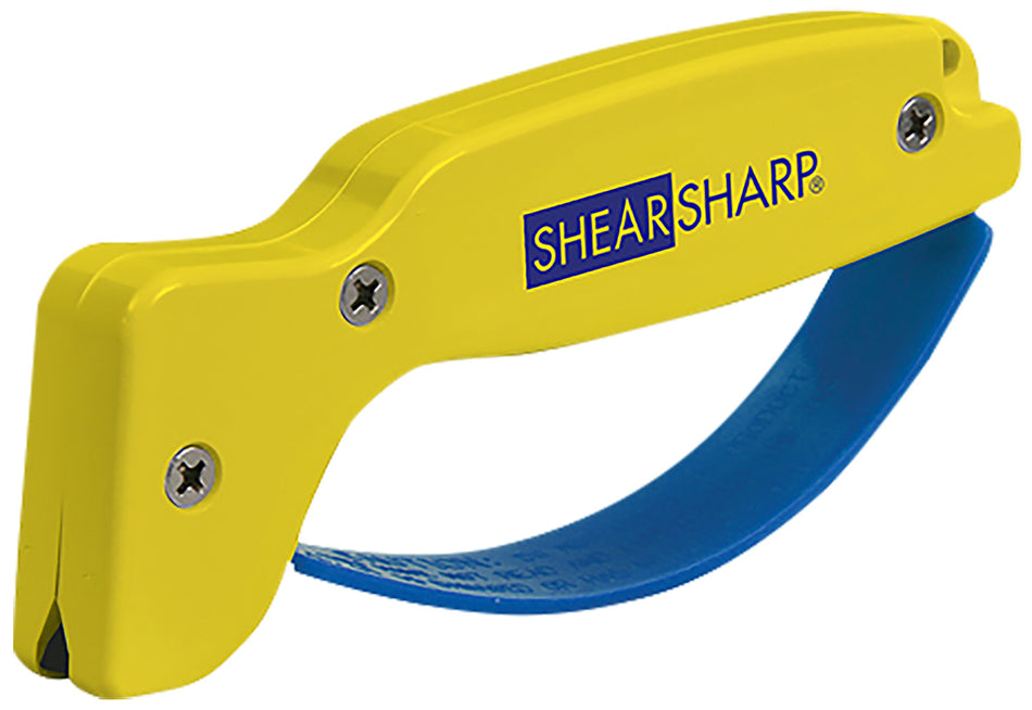 AccuSharp ShearSharp Scissor and Hedge Clipper Sharpener Diamond Tungsten Carbide Yellow Blue