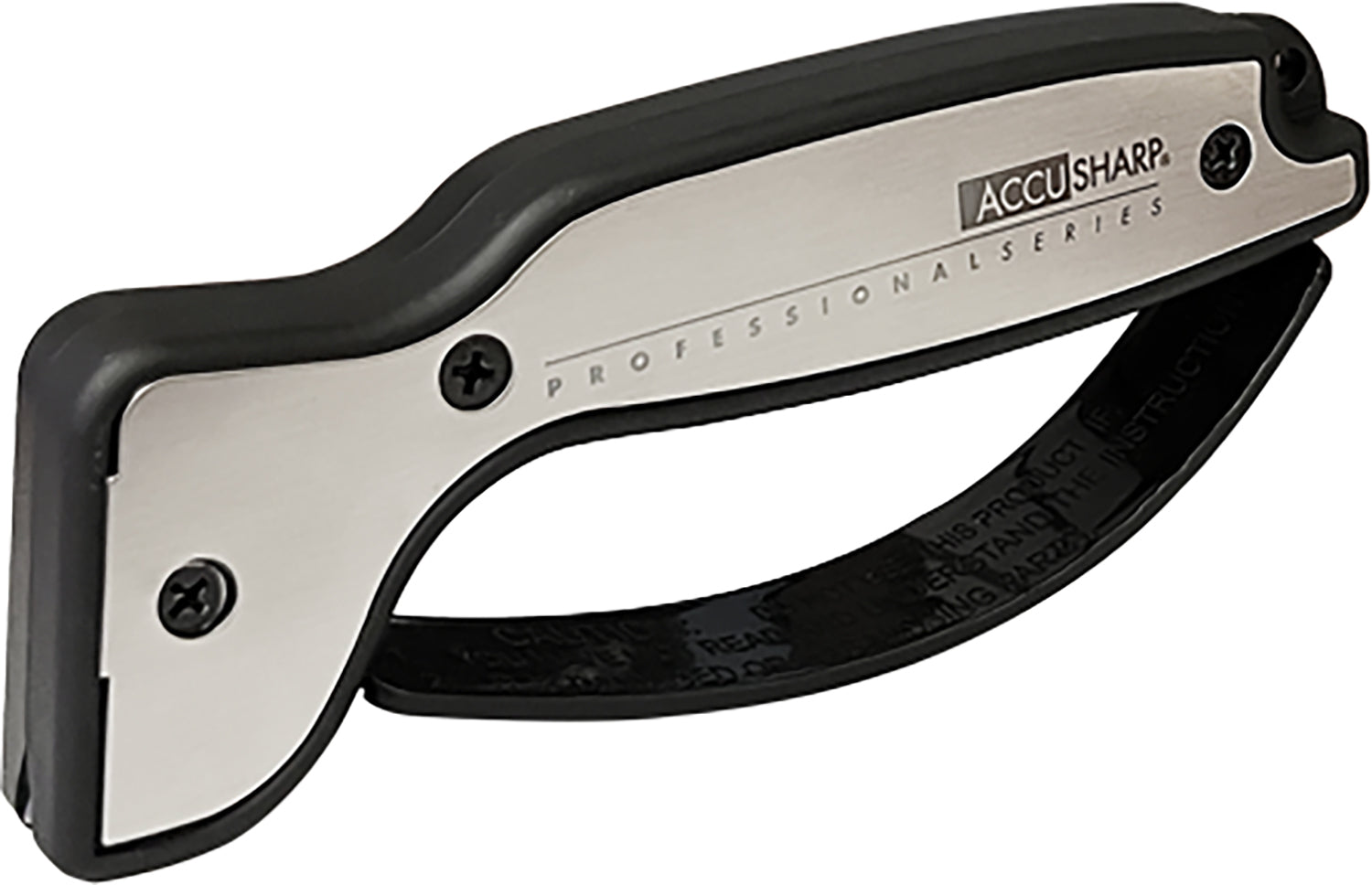 AccuSharp PRO Knife Sharpener Diamond-Honed Tungsten Carbide Brushed Aluminum Overmolded Rubber Handle