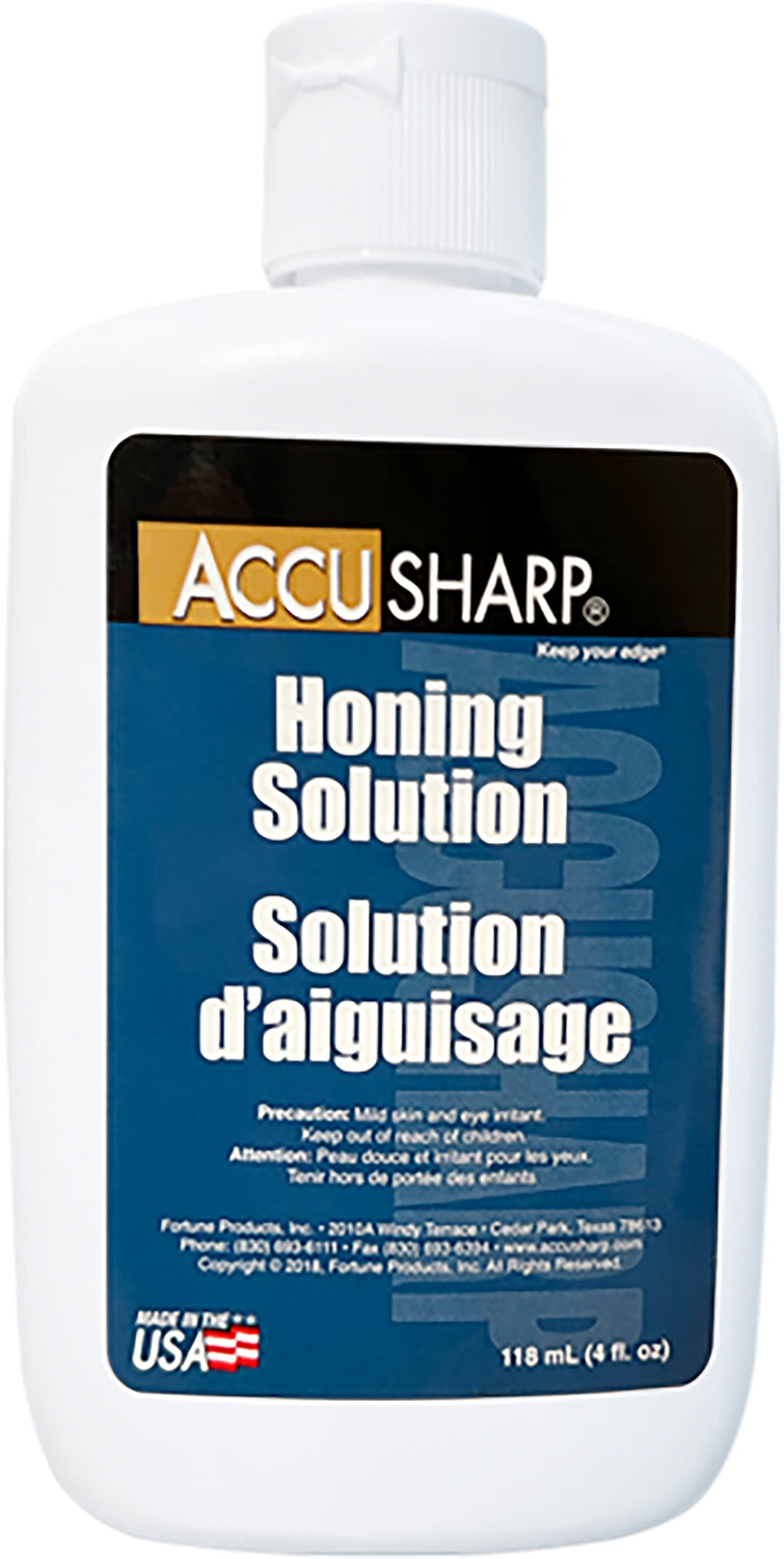 AccuSharp Honing Solution 4 Ounce Bottle for Traditional Natural Stone Sharpening