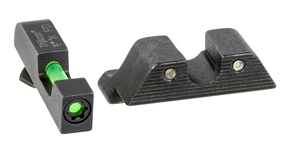 Trijicon 601102 Dual Illuminated DI Night Sights Green Tritium/Fiber Optic for Most Glock Models