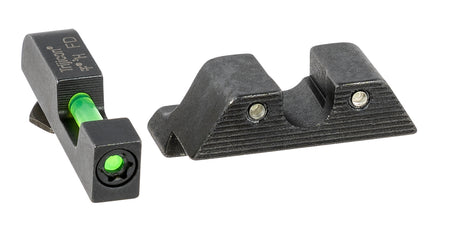 Trijicon 601102 Dual Illuminated DI Night Sights Green Tritium/Fiber Optic for Most Glock Models