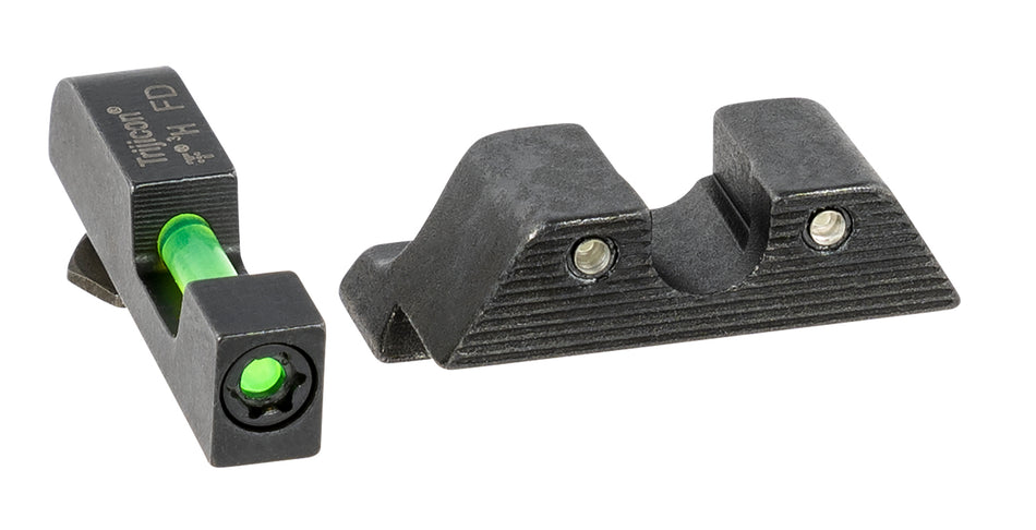 Trijicon 601102 Dual Illuminated DI Night Sights Green Tritium/Fiber Optic for Most Glock Models