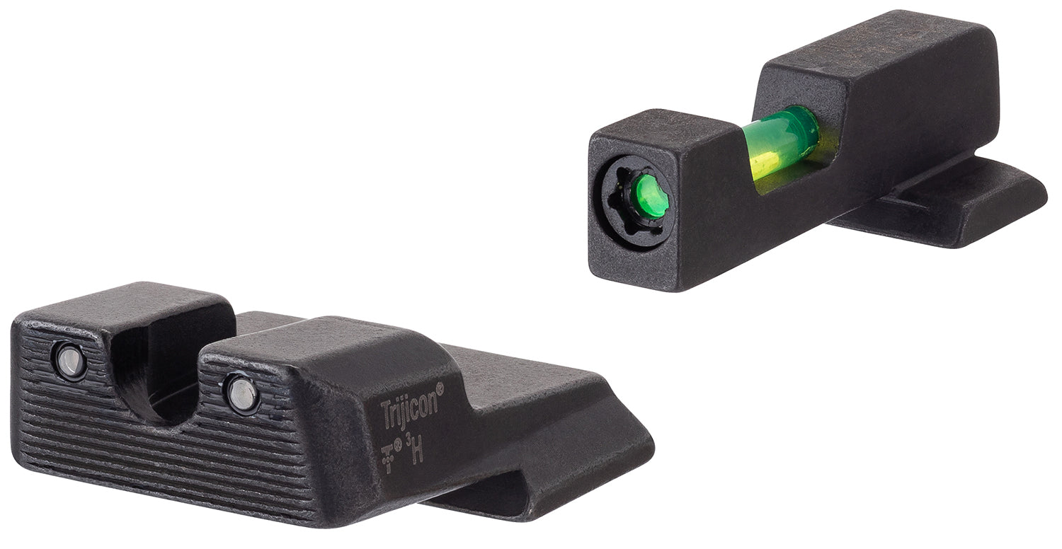 Trijicon DI Night Sight Set 601110 Green/Tritium Fiber Optic Front Black Outline Rear Smith & Wesson M&P Shield M2.0