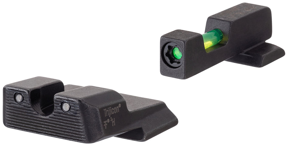Trijicon DI Night Sight Set 601110 Green/Tritium Fiber Optic Front Black Outline Rear Smith & Wesson M&P Shield M2.0