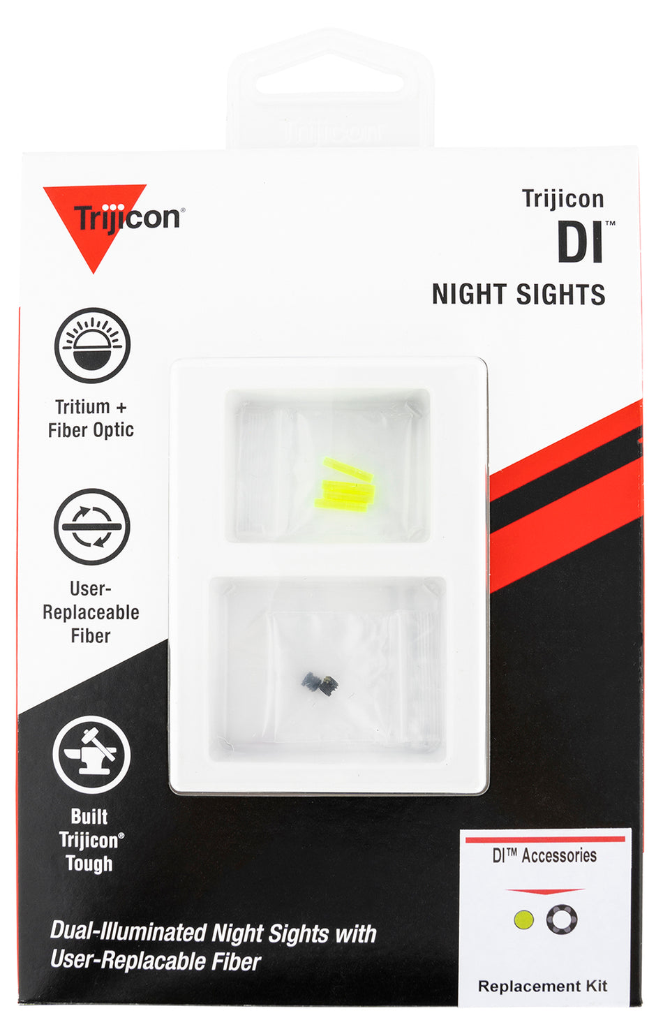 Trijicon DI Night Sight Replacement Kit AC50011 Green Fiber Black Retainer with T10 Torque Key