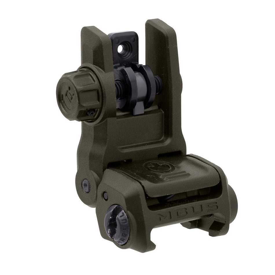 Magpul MBUS 3 Rear Backup Sight ODG Polymer Windage Adjustable AR-10/AR-15 MAG1167-ODG