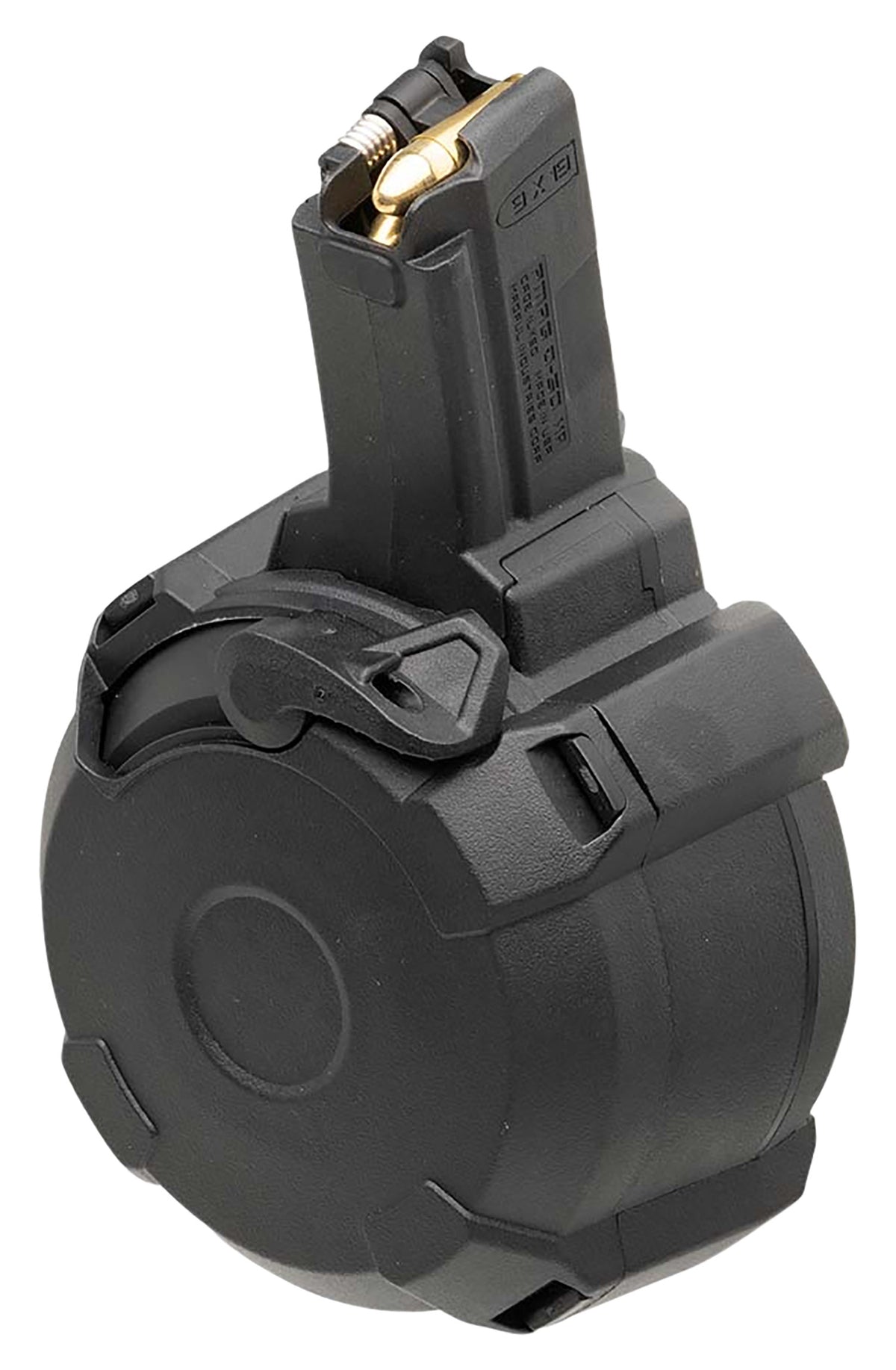 Magpul MAG1181BLK PMAG D-50 MP 9mm Luger 50rd Drum Mag for H&K MP5/94 Black