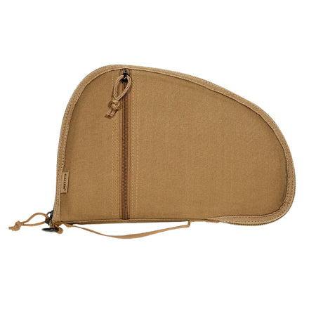 Allen Torrey Soft Handgun Case Coyote Tan Small Accessory Pocket Lockable Zipper 11.5" x 7.75"