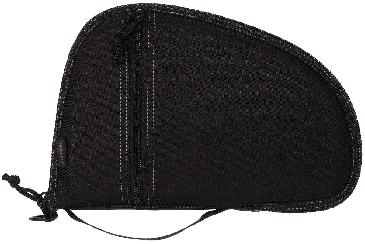 Allen Torrey Soft Pistol Case Black Polyester Lockable Zipper and Muzzle Pocket 11.5" x 7.75"