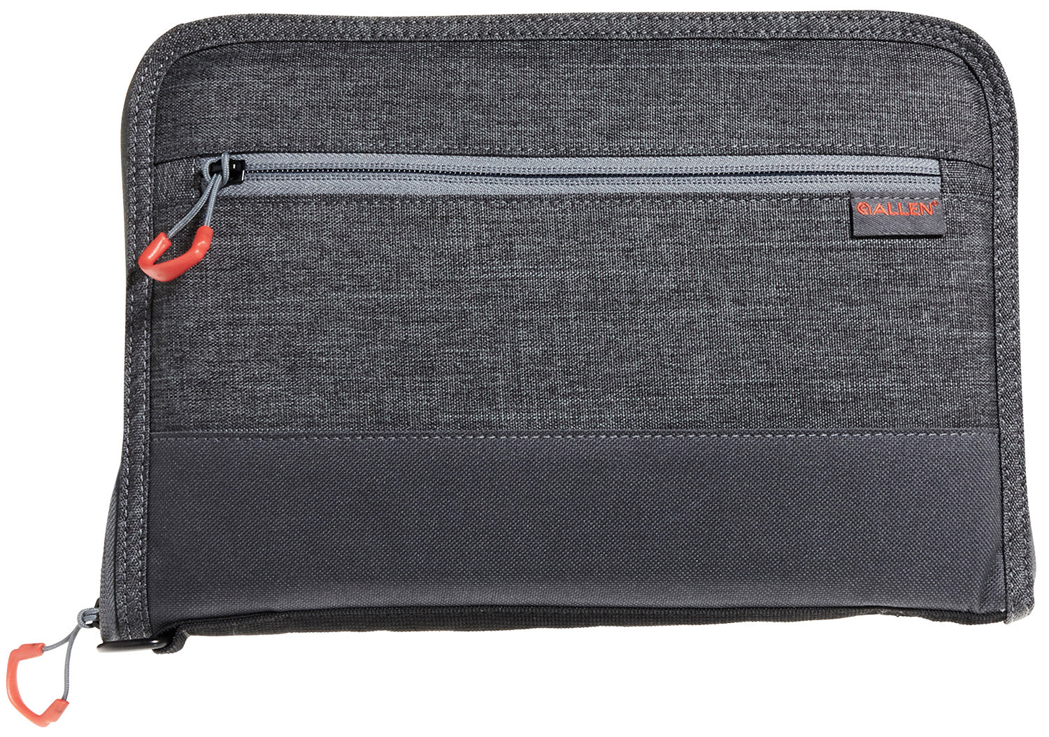 Allen Auto-Fit 2.0 Deluxe Full-Size Pistol Soft Case Gray Red Accents Foam Padding and Exterior Pocket 11 Inch