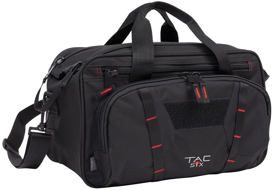 Tac Six Tactical Sporter Range Bag Black Endura Removable Shoulder Strap Webbing