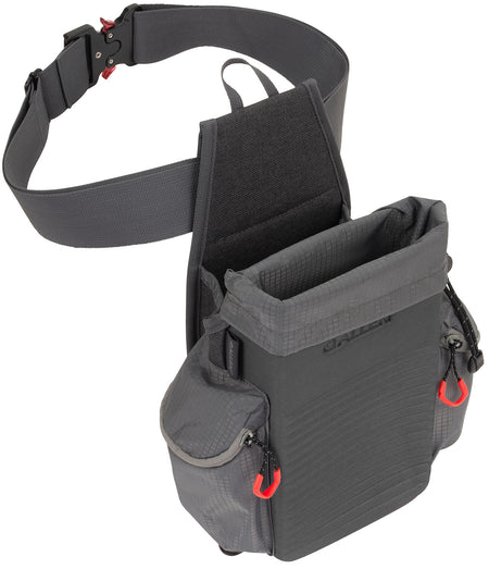 Allen Competitor All-In-One Molded EVA Shell Bag Gray with Zippered Side Pockets and Adjustable Belt
