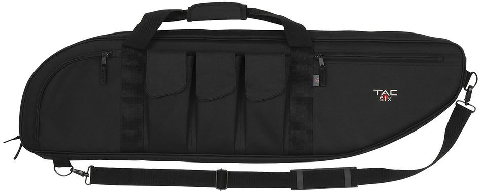 Tac Six Battalion Tactical Rifle Case 38" Black Endura Detachable Shoulder Strap