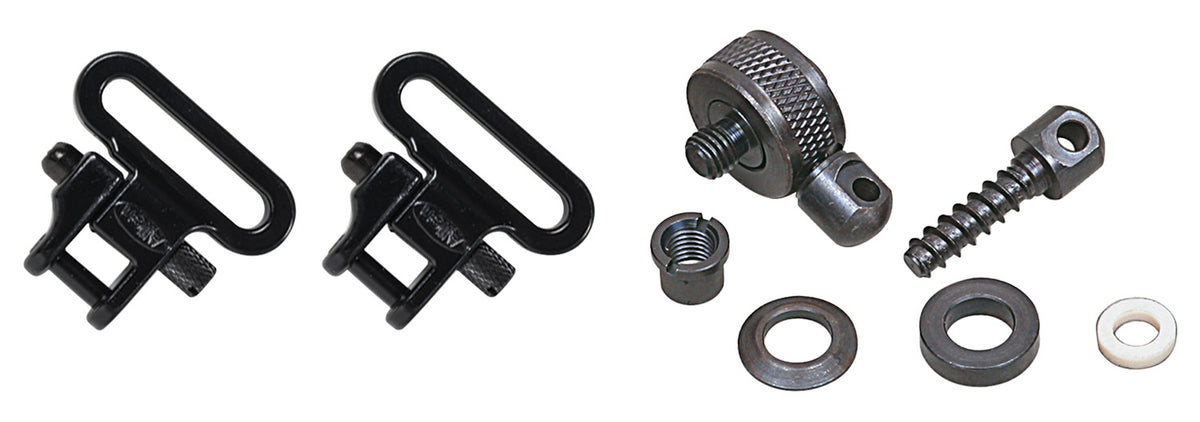 Allen 14430 1" Black Metal Shotgun Sling Swivel Set