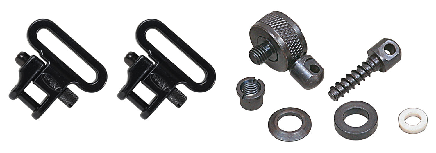 Allen 14430 1" Black Metal Shotgun Sling Swivel Set
