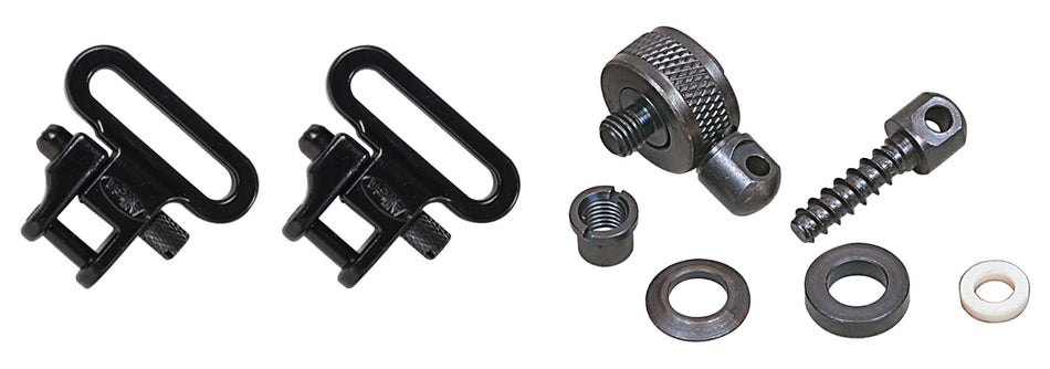 Allen 14430 1" Black Metal Shotgun Sling Swivel Set