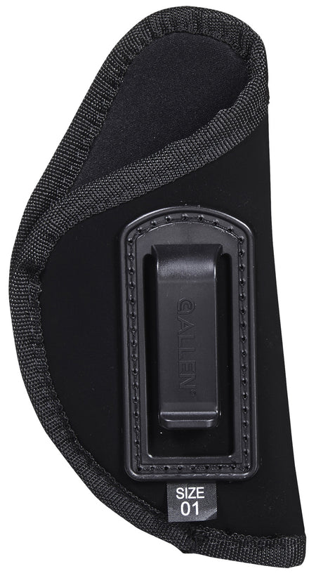 Allen 44601 IWB Concealed Carry Holster Size 01 Black Ultrasuede Fabric, Compatible w/Medium Frame Semi-Auto Handguns, Right Hand
