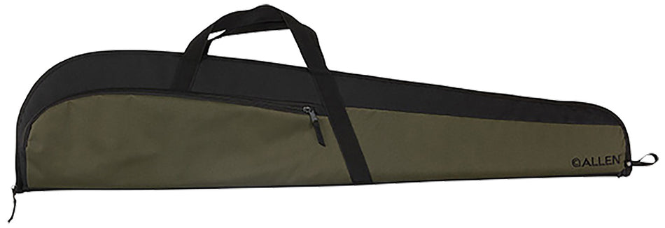 Allen Powell 46" Soft Rifle Case Green Black Trim Foam Padding Large Accessory Pocket and Lockable Zippers
