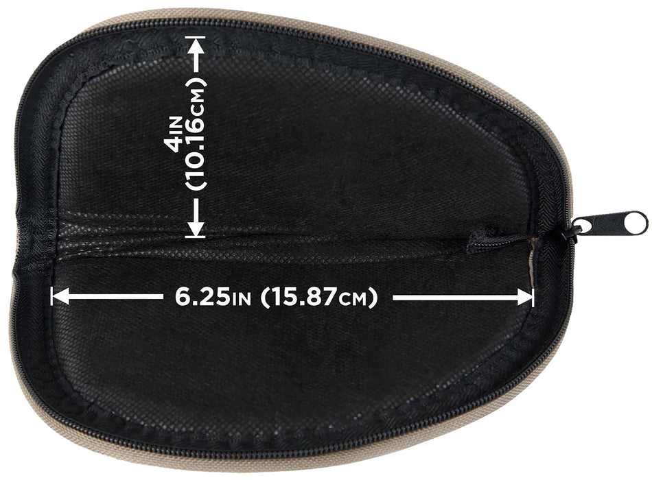 Allen Earth Tone Soft Handgun Case 8 Inch Green Endura Fabric Full Length Zipper and Foam Padding