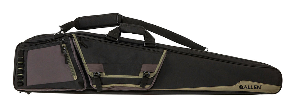 Allen Rocky Double Soft Rifle Case 50" Black Endura with Tan Trim Daisy Chain Loops and Padded Shoulder Strap