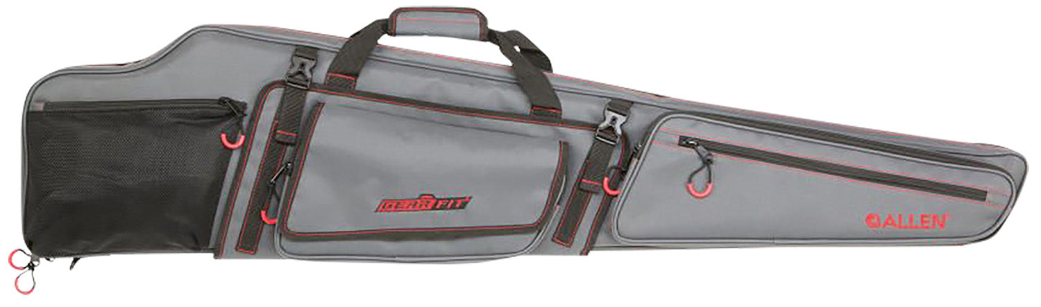 Allen Gear-Fit Dakota Scoped Rifle Soft Case 48" Gray Red Accents Gear Fit Storage Flap and Pocket