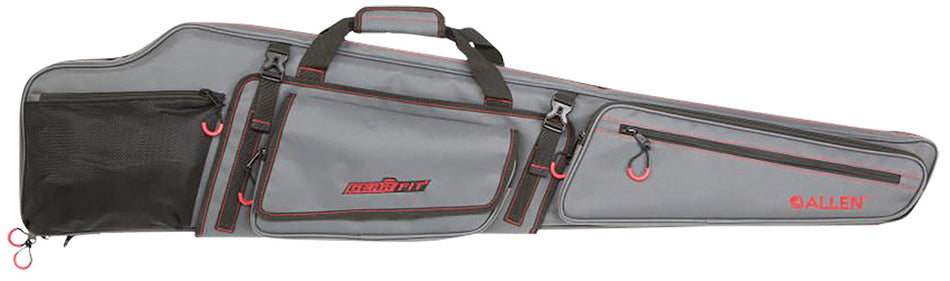 Allen Gear-Fit Dakota Scoped Rifle Soft Case 48" Gray Red Accents Gear Fit Storage Flap and Pocket