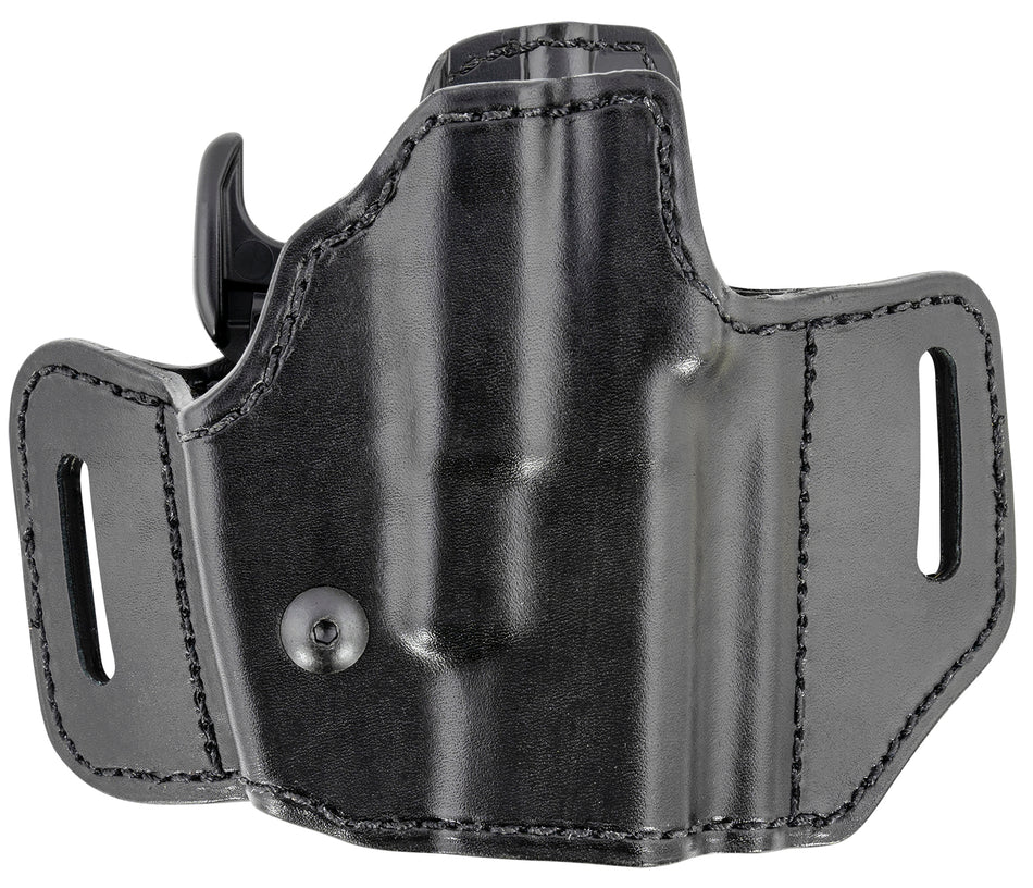Bianchi 51831 Allusion Assent Pro-Fit Outside Waistband Holster Size 11 Black Leather, Glock 26/27/S&W M&P Shield, Right Hand