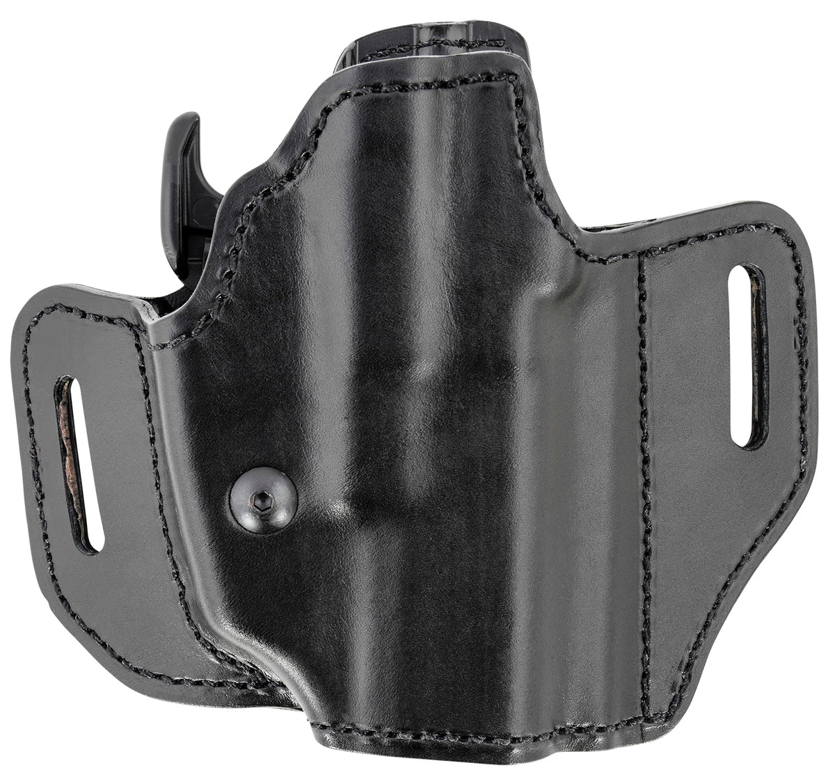 Bianchi Allusion Assent Pro-Fit OWB Size 13b Black Leather Holster Compatible w/ Glock 19/FN FNS/Ruger Security-9 Right Hand