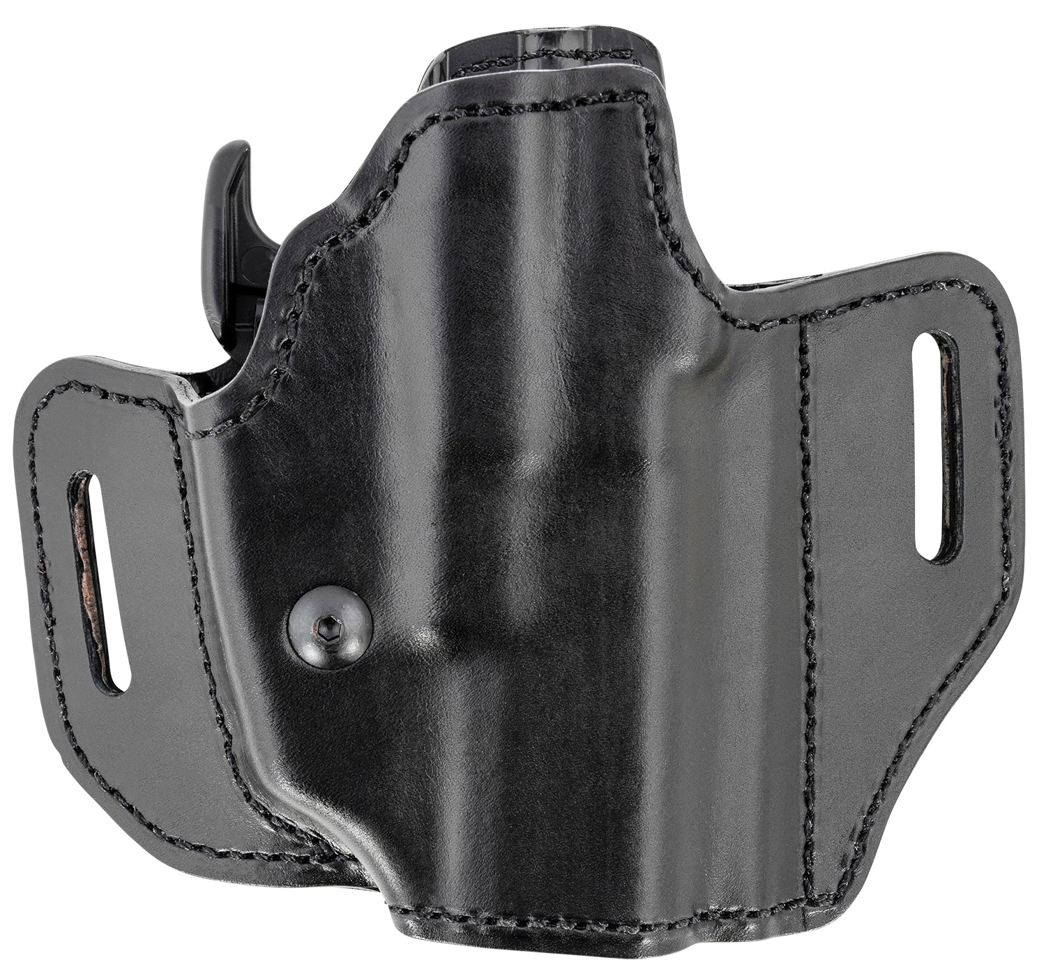 Bianchi Allusion Assent Pro-Fit OWB Size 13b Black Leather Holster Compatible w/ Glock 19/FN FNS/Ruger Security-9 Right Hand