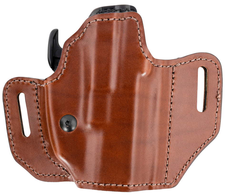 Bianchi Allusion Assent Pro-Fit OWB Size 13b Tan Leather Holster Compatible w/ Glock 19/19X/23/45/Ruger Security-9 Right Hand