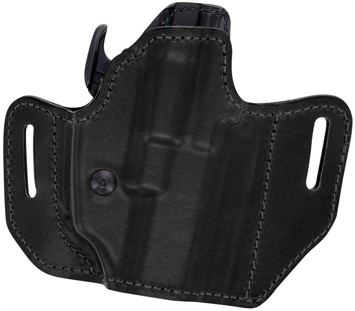 Bianchi Allusion Assent Pro-Fit OWB Size 04 Black Leather Holster Compatible w/ Springfield XD/Sig P220/FN FNP Right Hand