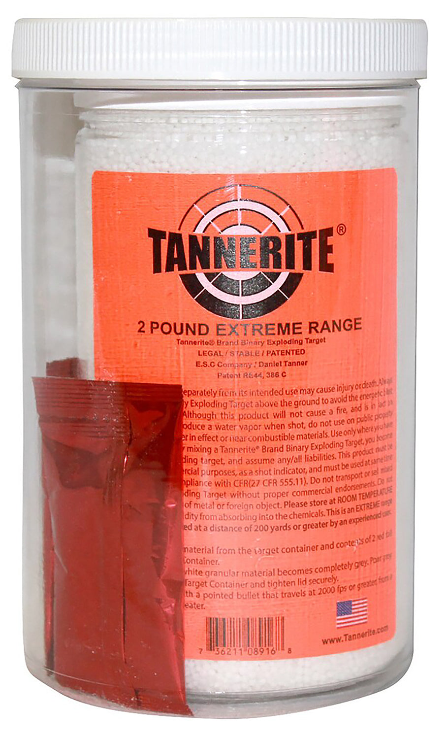Tannerite 2ET Single 2 lb Binary Impact Exploding Target Kit with Premeasured Catalyst
