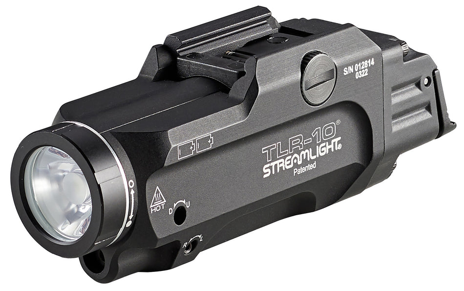 Streamlight TLR-10 69470 Black Anodized 1000 Lumen LED Tactical Light with Red Laser