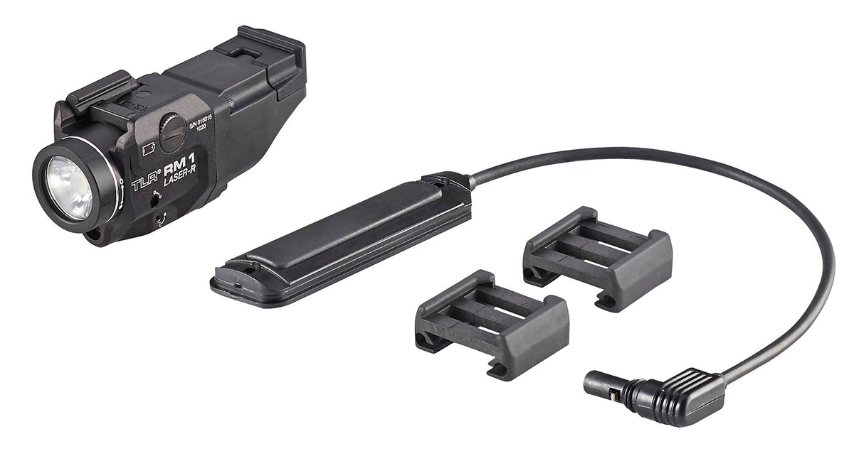 Streamlight 69445 TLR-1 RM Laser Weapon Light Black 500 Lumen LED Red Laser 210M Picatinny Rail