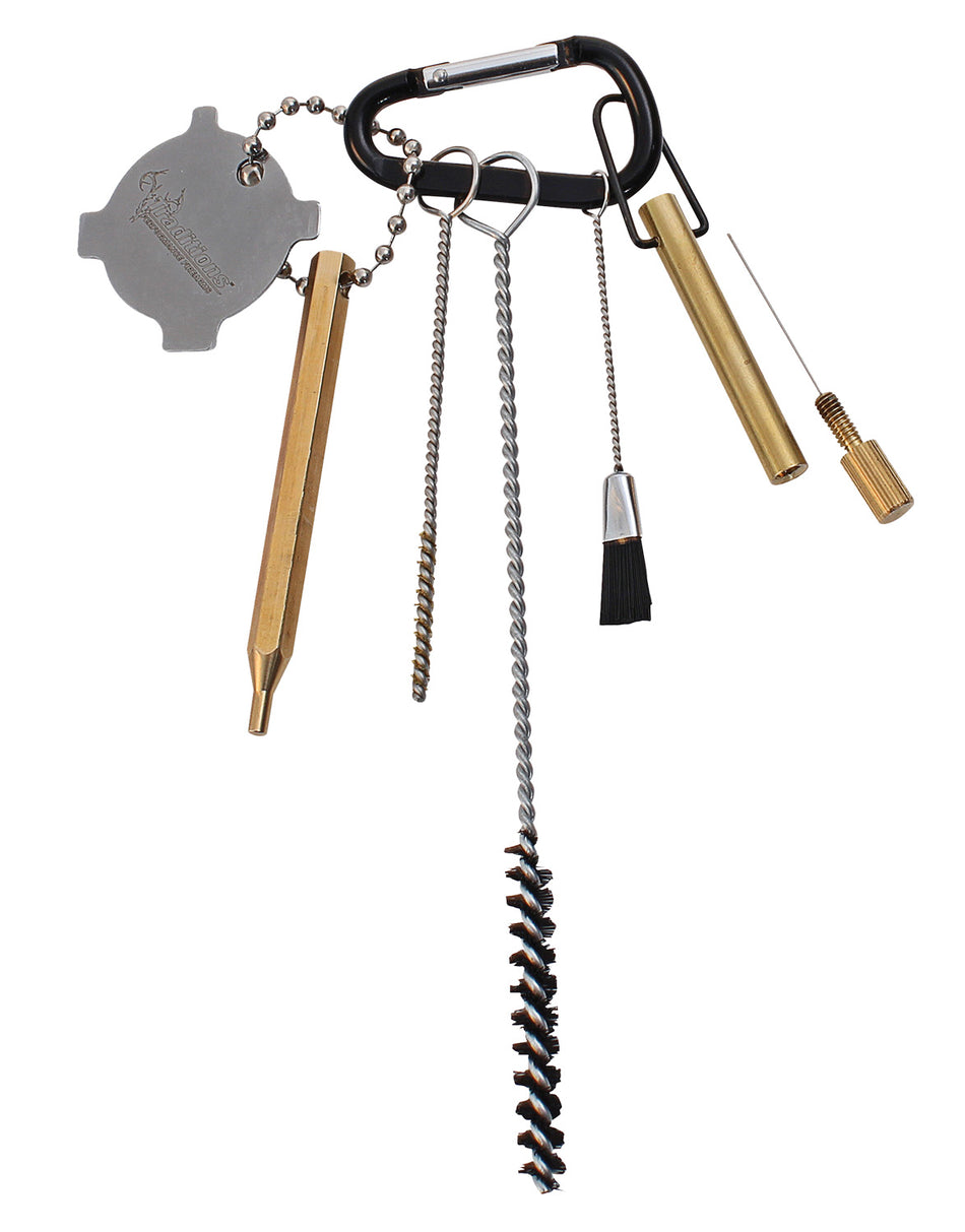 Traditions A3857 50 Cal Flintlock Cleaning and Tool Kit with Carabiner