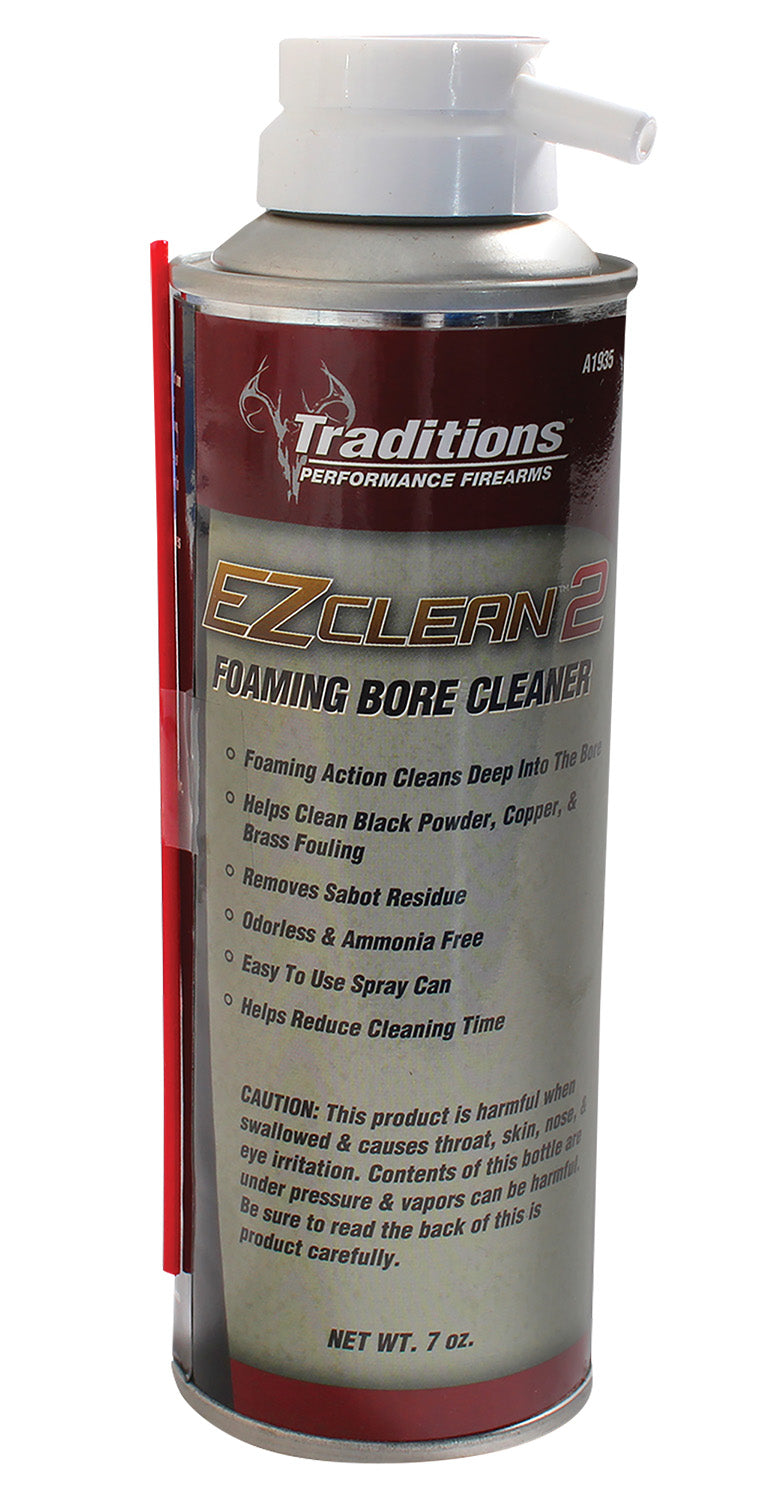 Traditions A1935 EZ Clean 2 Muzzleloader Foaming Bore Cleaner 7 oz Spray