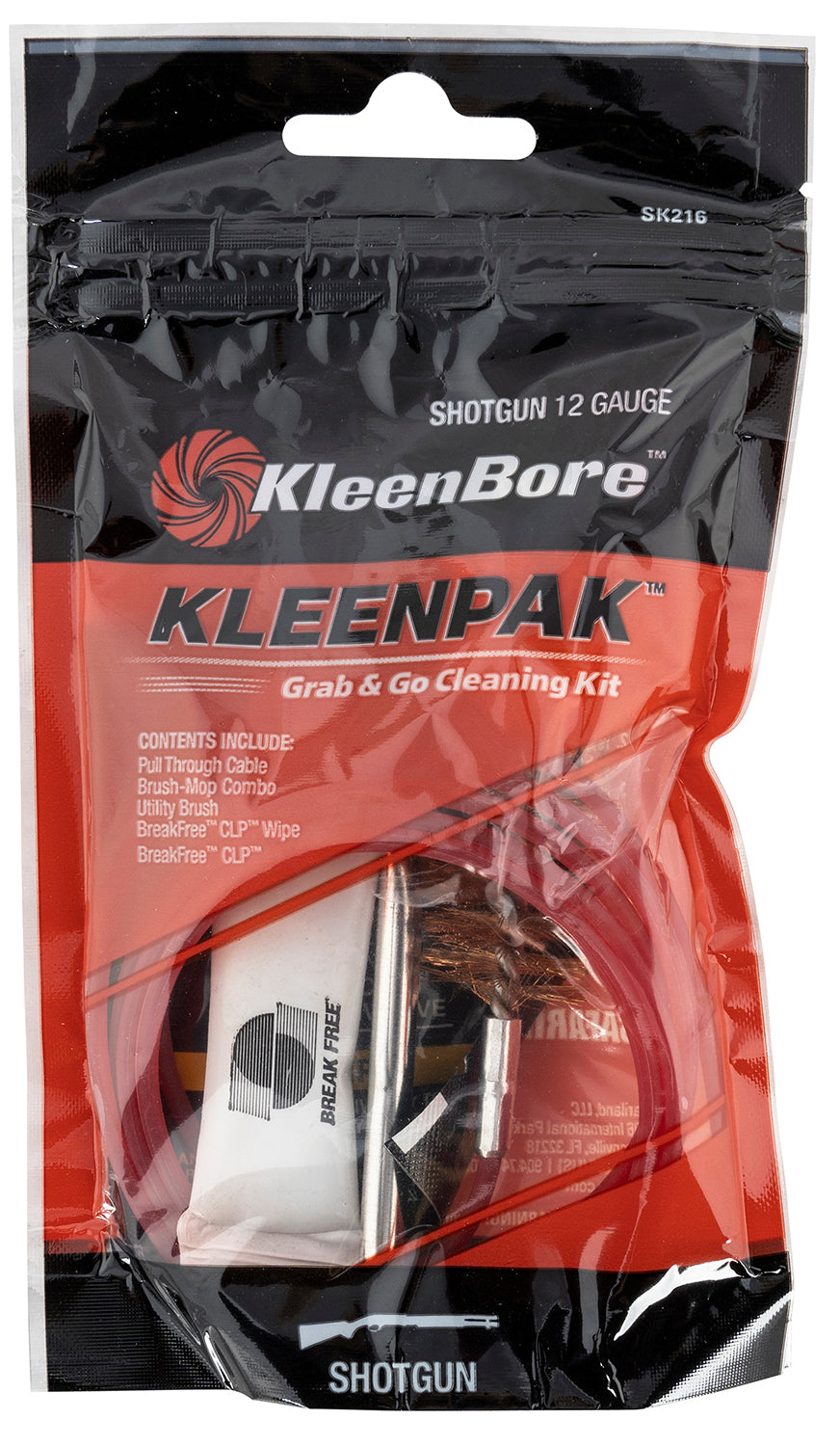 KleenBore SK21610 12 Gauge Shotgun Grab & Go Cleaning Kit 10 Per Pack