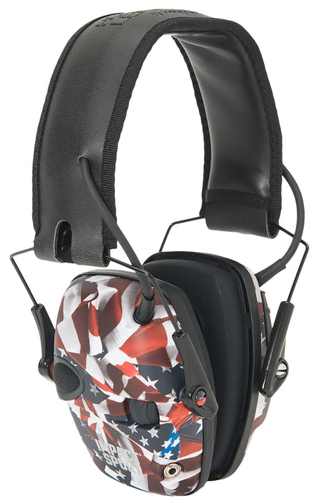 Howard Leight R02530 Impact Sport 22 dB Electronic Earmuff One Nation Edition Over the Head 1 Pair