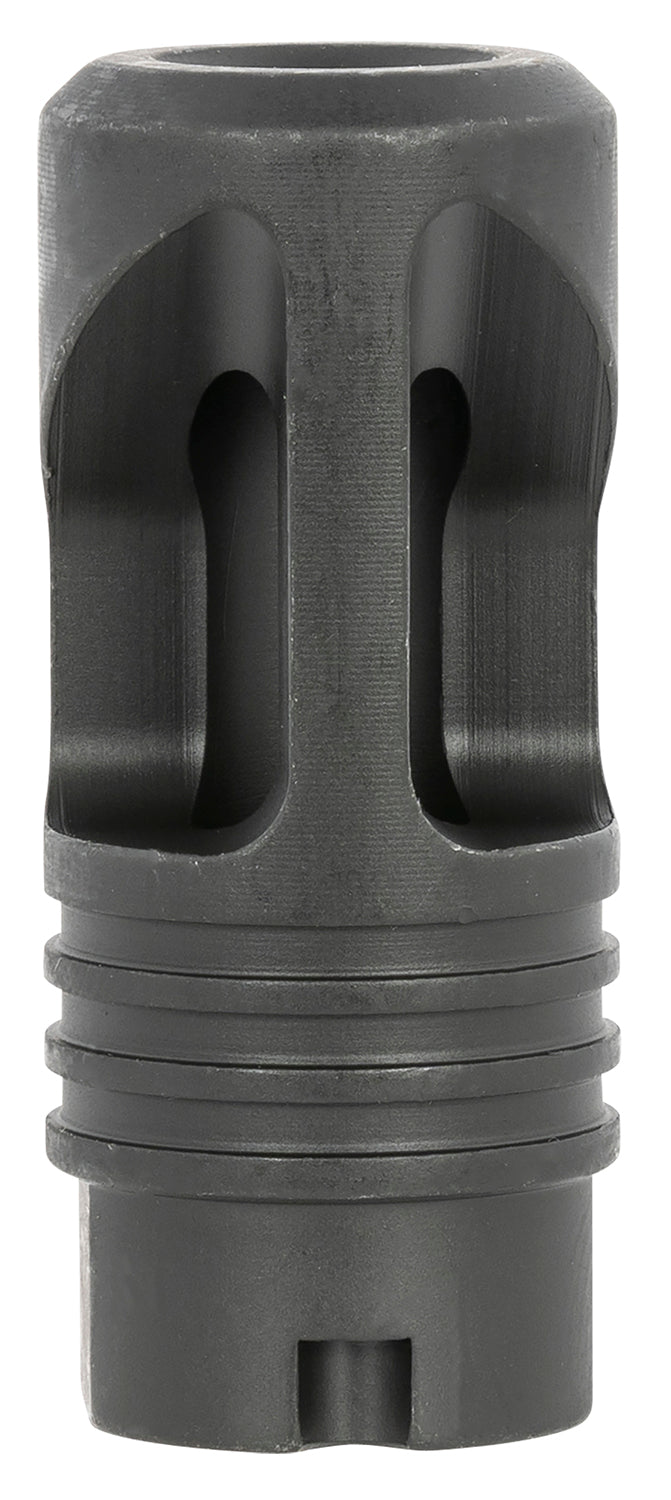 LBE Unlimited Dual Port Flash Hider for AK Platform 14x1 LH Thread Black Finish