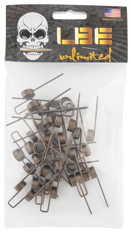 LBE Unlimited AR-15 Hammer Springs 20-Pack Stainless Steel USA Made