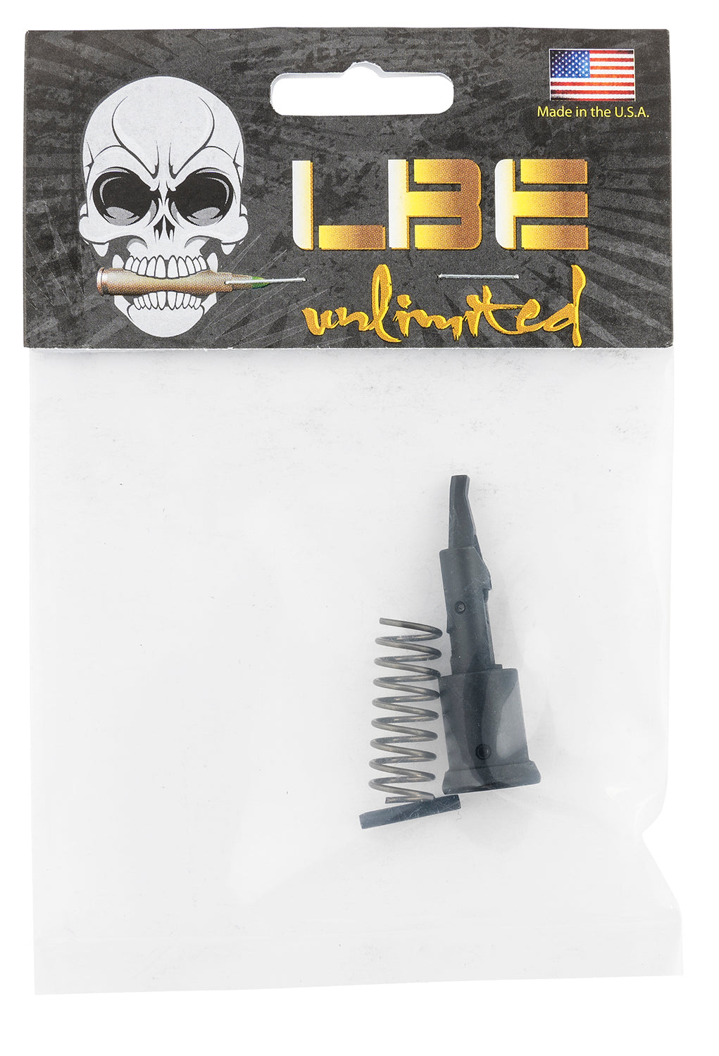 LBE Unlimited AR15 Forward Assist Kit with Spring and Roll Pin Black Steel