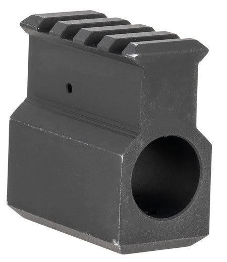 LBE Unlimited AR-15 .750 Gas Block with Picatinny Rail Upper Receiver Height Black Aluminum