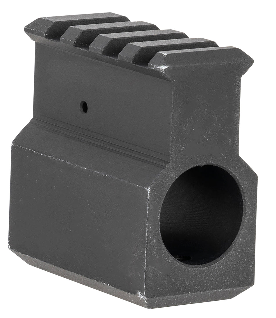 LBE Unlimited AR-15 .750 Gas Block with Picatinny Rail Upper Receiver Height Black Aluminum