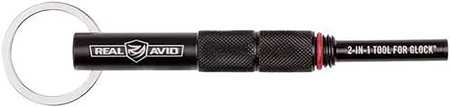 Real Avid AVGLOCK21 2-In-1 Steel Tool for Glock Disassembly and Front Sights