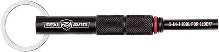 Real Avid AVGLOCK21 2-In-1 Steel Tool for Glock Disassembly and Front Sights