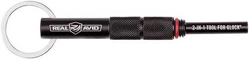 Real Avid AVGLOCK21 2-In-1 Steel Tool for Glock Disassembly and Front Sights