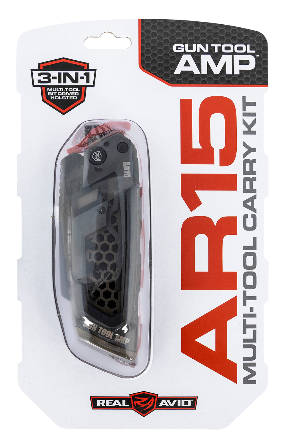 Real Avid AMP-AR AVGTAMPAR Folding Multi-Tool AR-15 Gray/OD Steel
