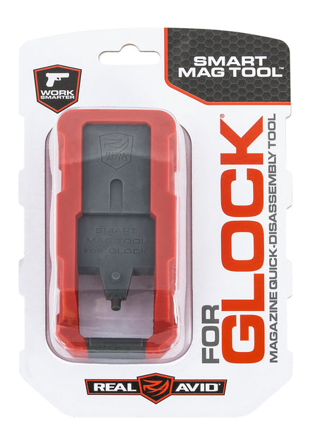 Real Avid AVGLOCKMT Glock Magazine Disassembly Smart Mag Tool Gray and Red